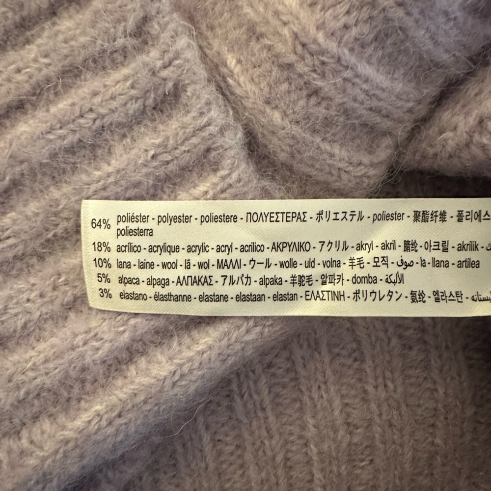 ZARA Cropped Sweater – Size Small 💜 - Picture 8 of 10